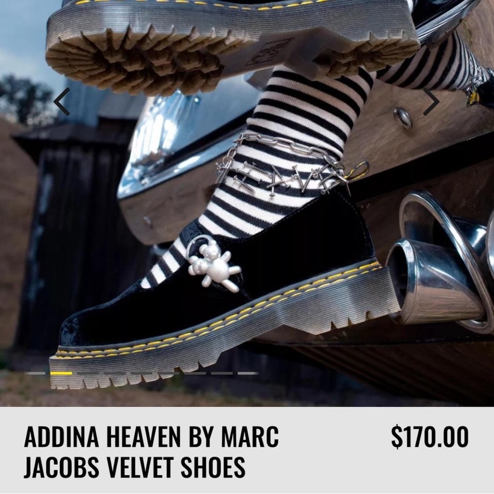 Dr Martens Heaven Addina Velvet Black Shoes